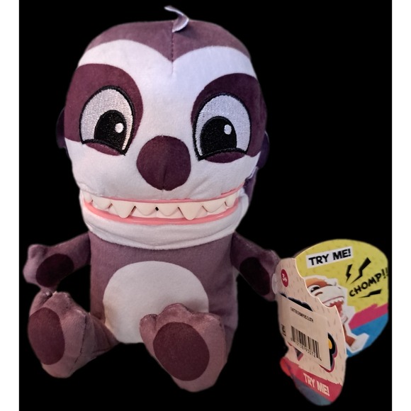 Toy Monster Other - Chatter Chompers Sloth Plush Stuffed Animal Toy With Funny Sound 6.5" NWT